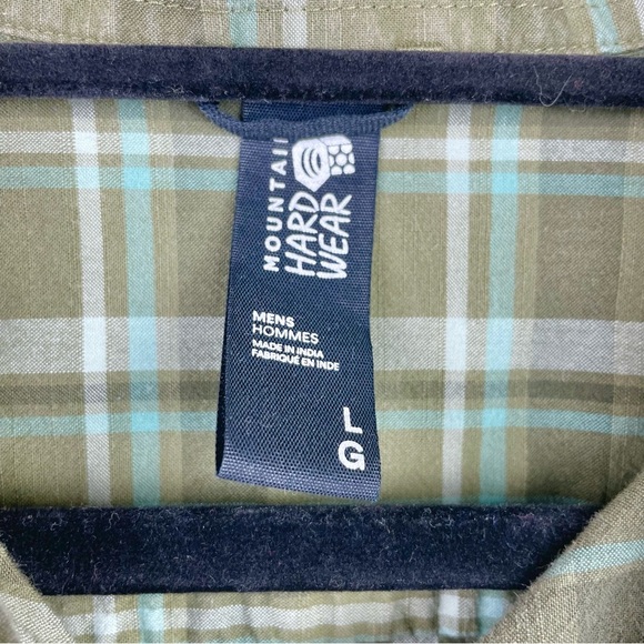 Mountain Hardwear Men's Large Plaid Collared Shirt Big Cottonwood Long Sleeve - Picture 4 of 16